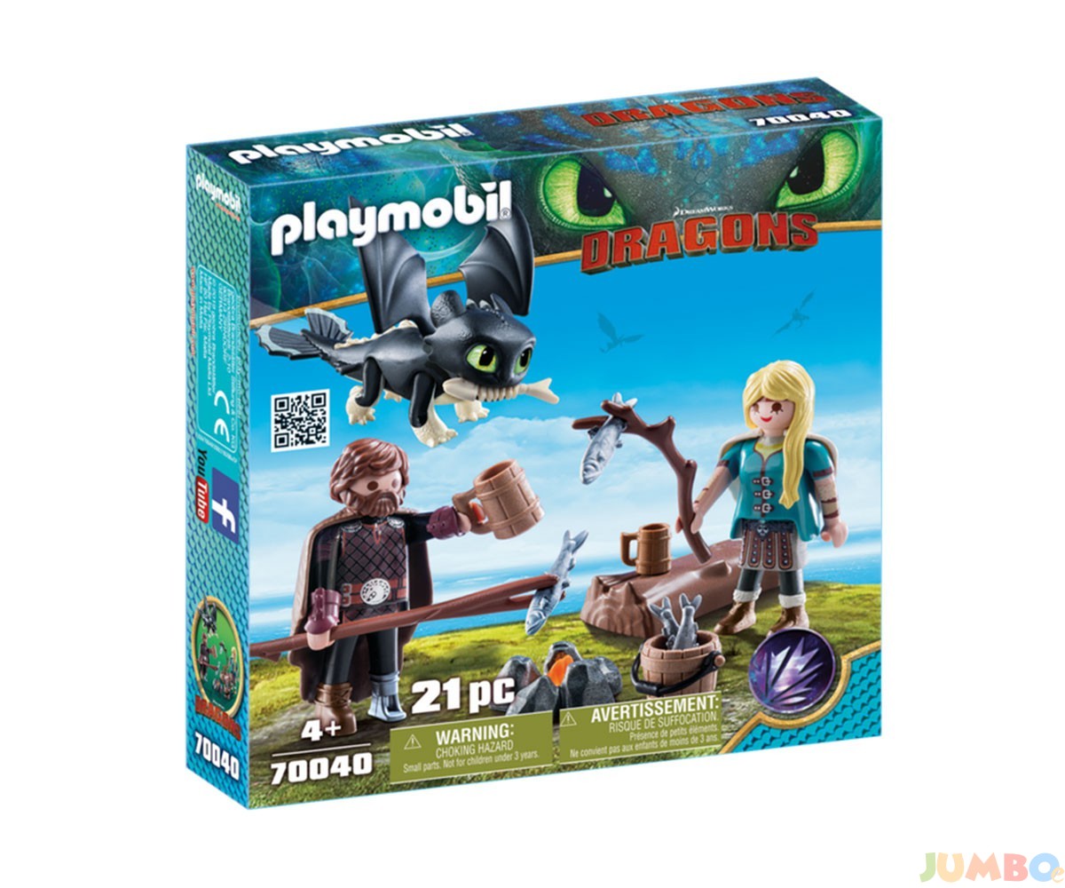 Playmobil – Хълцук, Астрид и Дракон