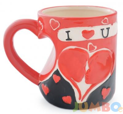Керамична чаша I love you.