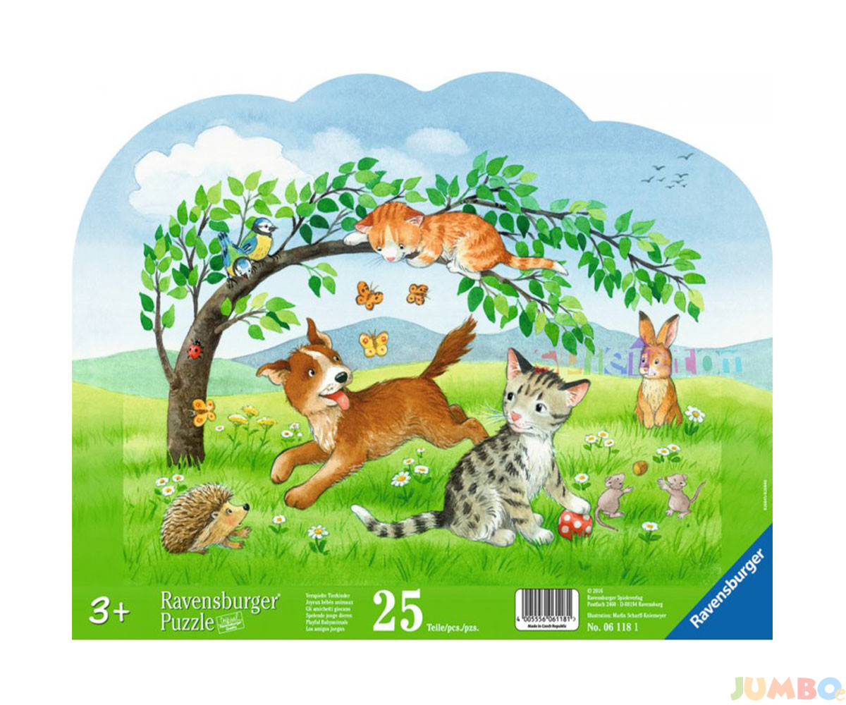 Пъзел Ravensburger 25 ел. – Игриви животинчета