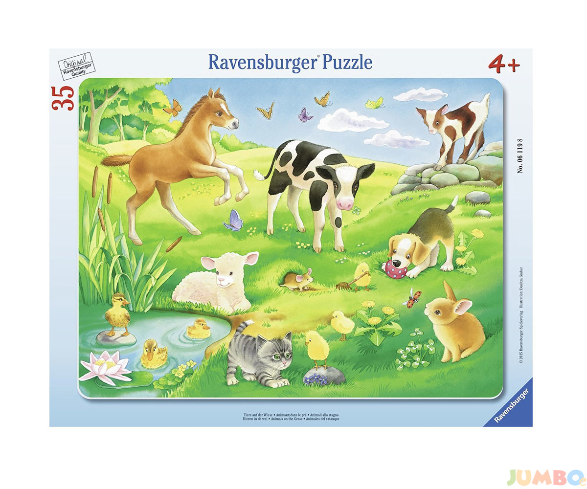 Пъзел Ravensburger 35 ел. – Животни на поляната