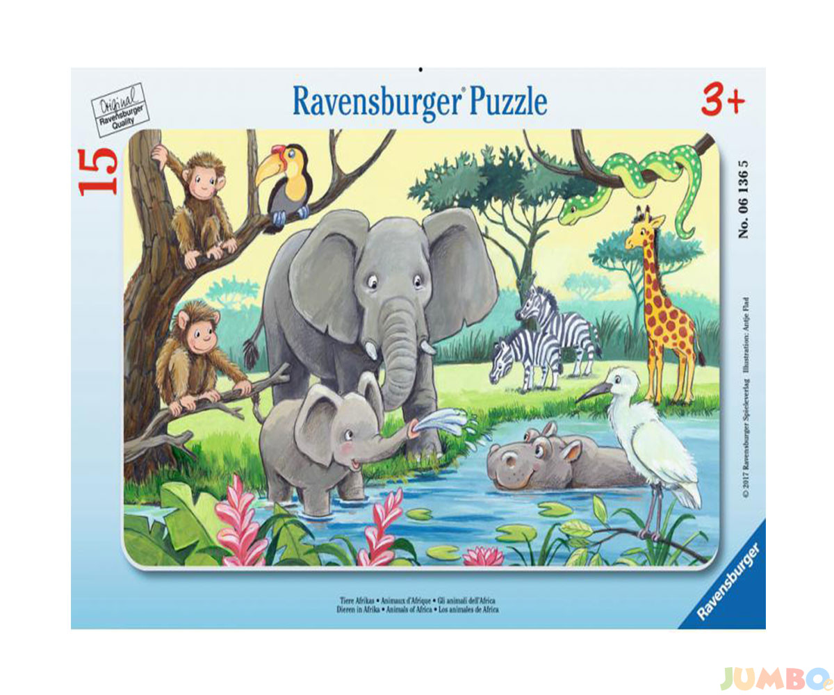 Пъзел Ravensburger 15 ел. – Животните на Африка