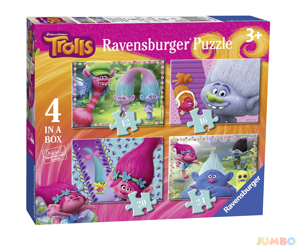 Пъзел Ravensburger 4-в-1 – Тролчета
