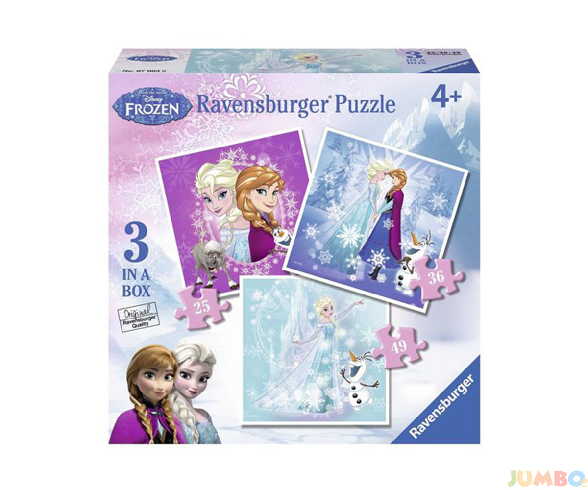 Пъзел Ravensburger 3-в-1 – Замръзналото кралство