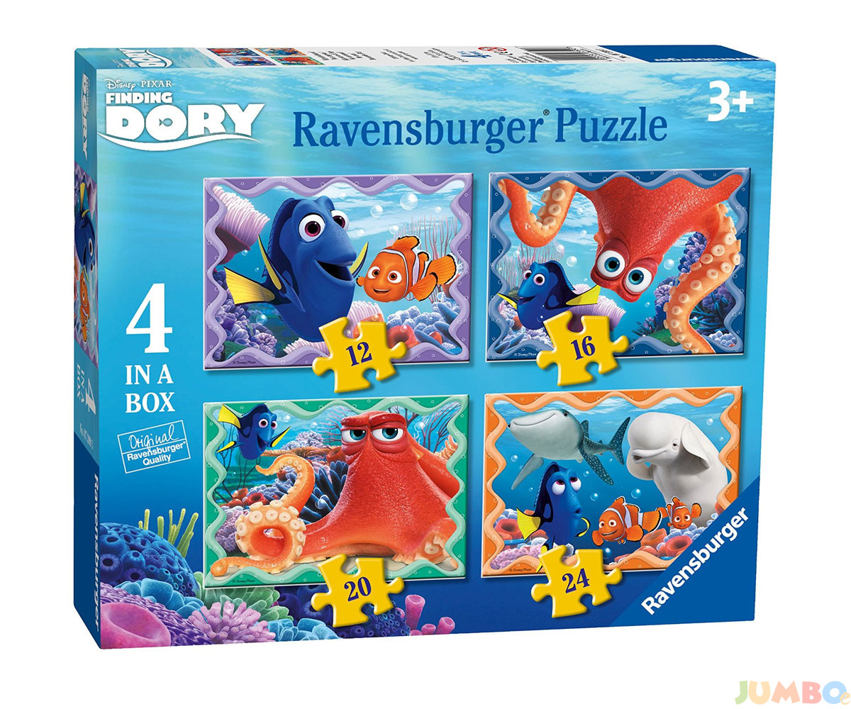 Пъзел Ravensburger 4-в-1 – Търсенето на Дори