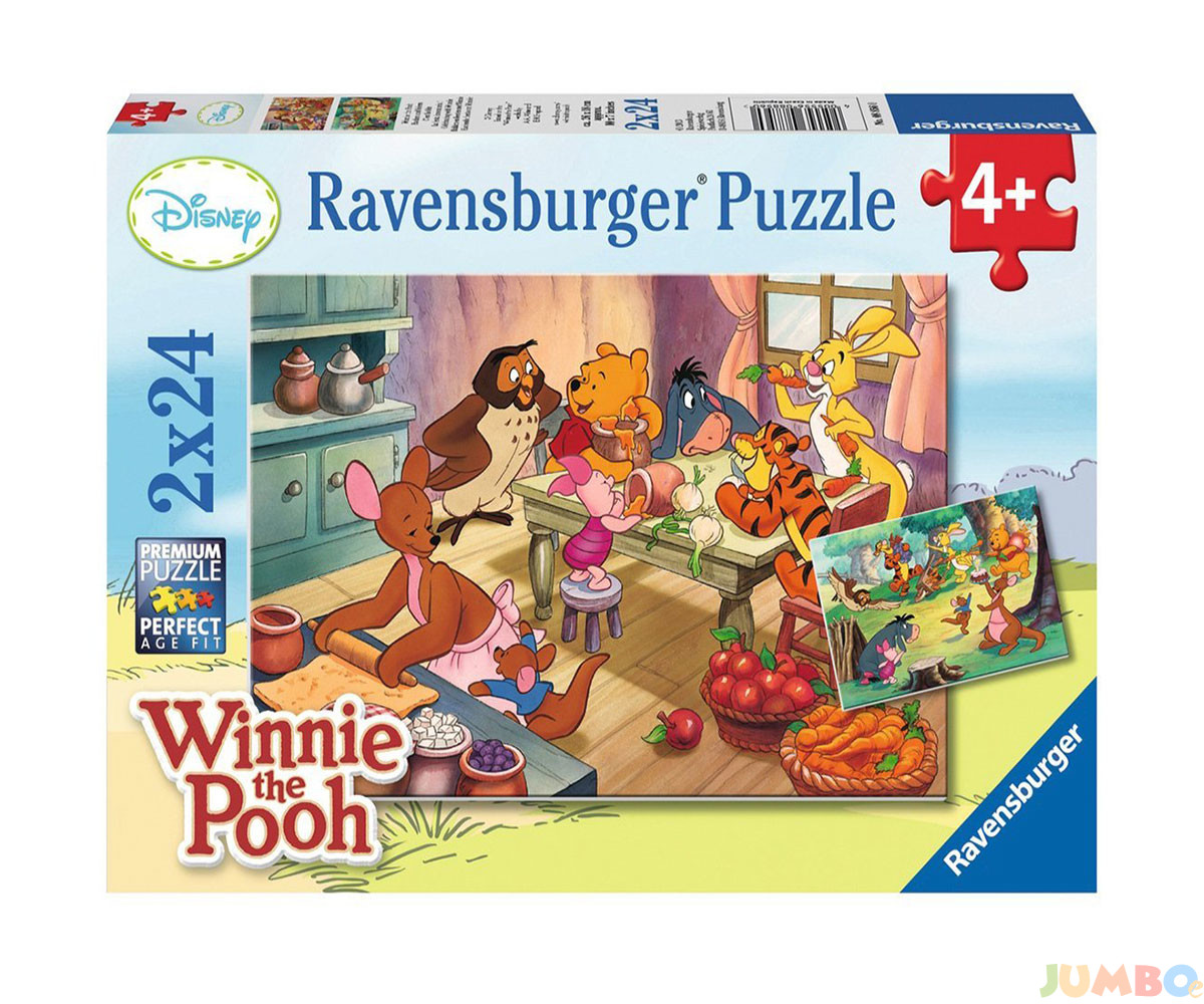 Пъзел Ravensburger 2х24ел. – Празник с Мечо Пух