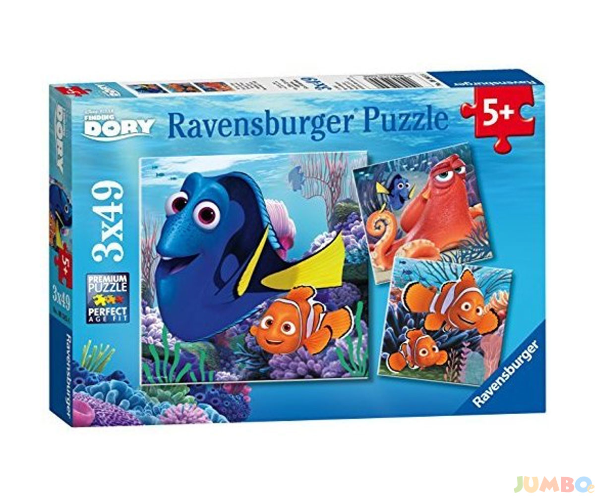 Пъзел Ravensburger 3х49 ел. – Търсенето на Дори
