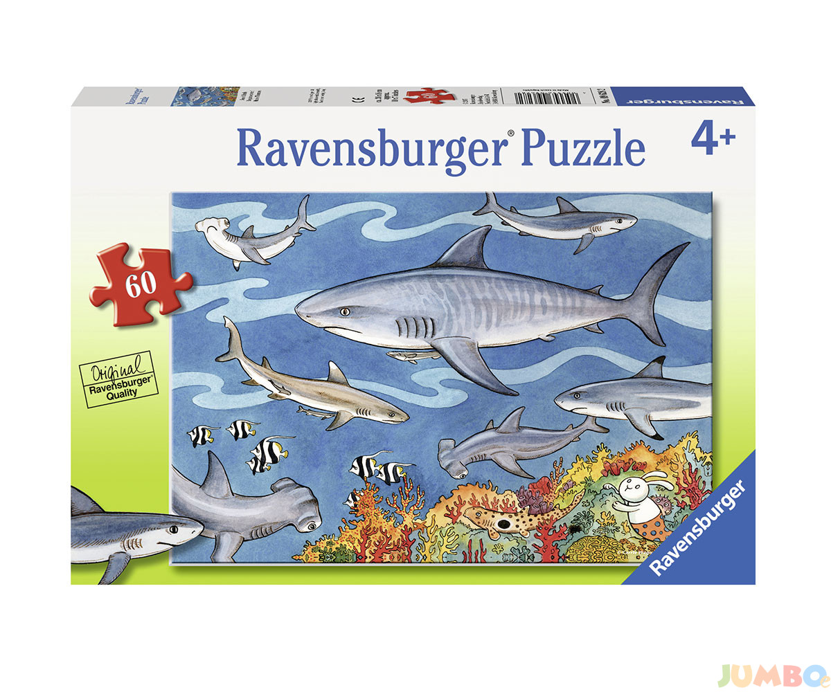 Пъзел Ravensburger 60 ел. – Море с акули