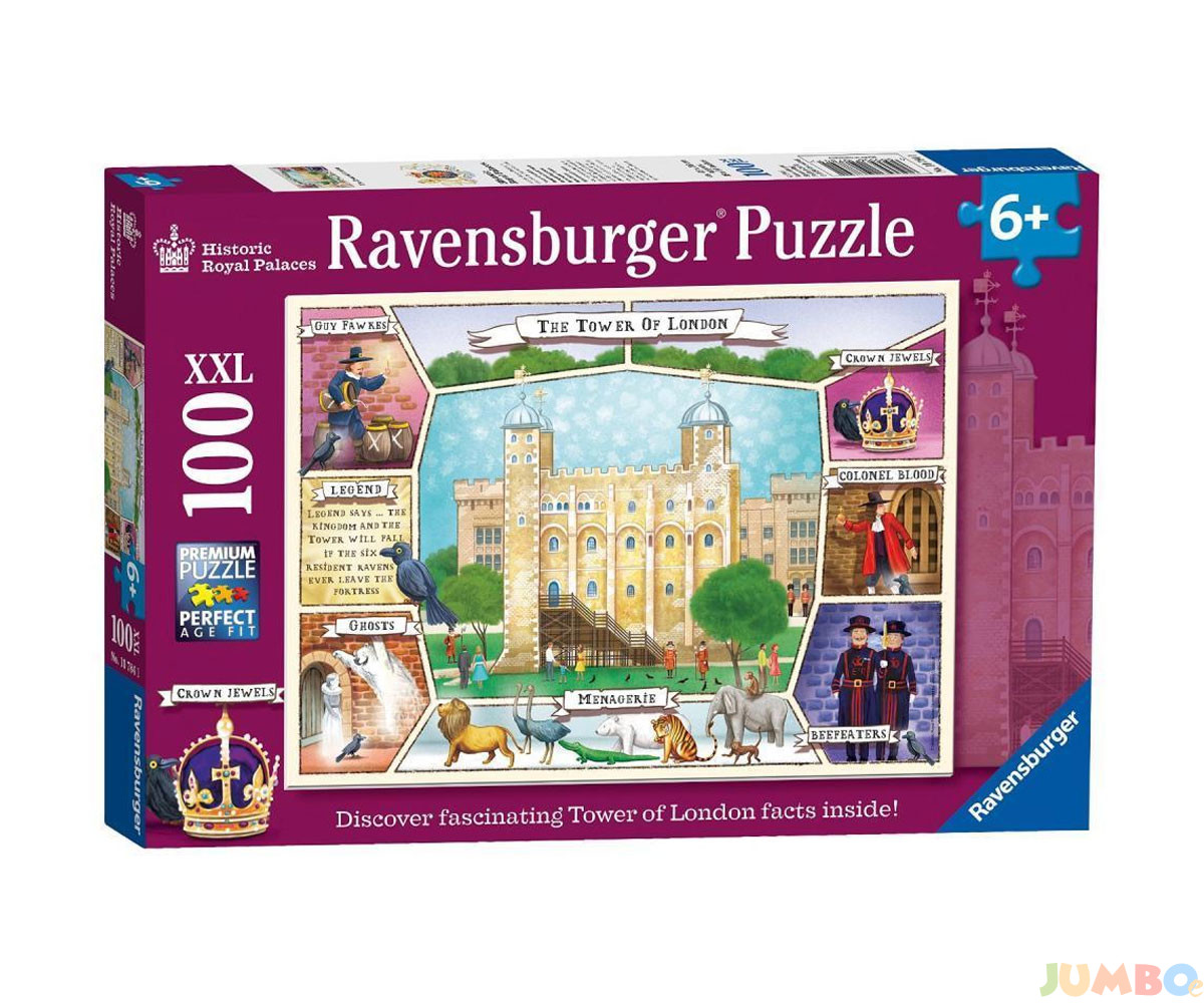 Пъзел Ravensburger 100 ел. – Забележителности в Лондон: Кулата на Лондон