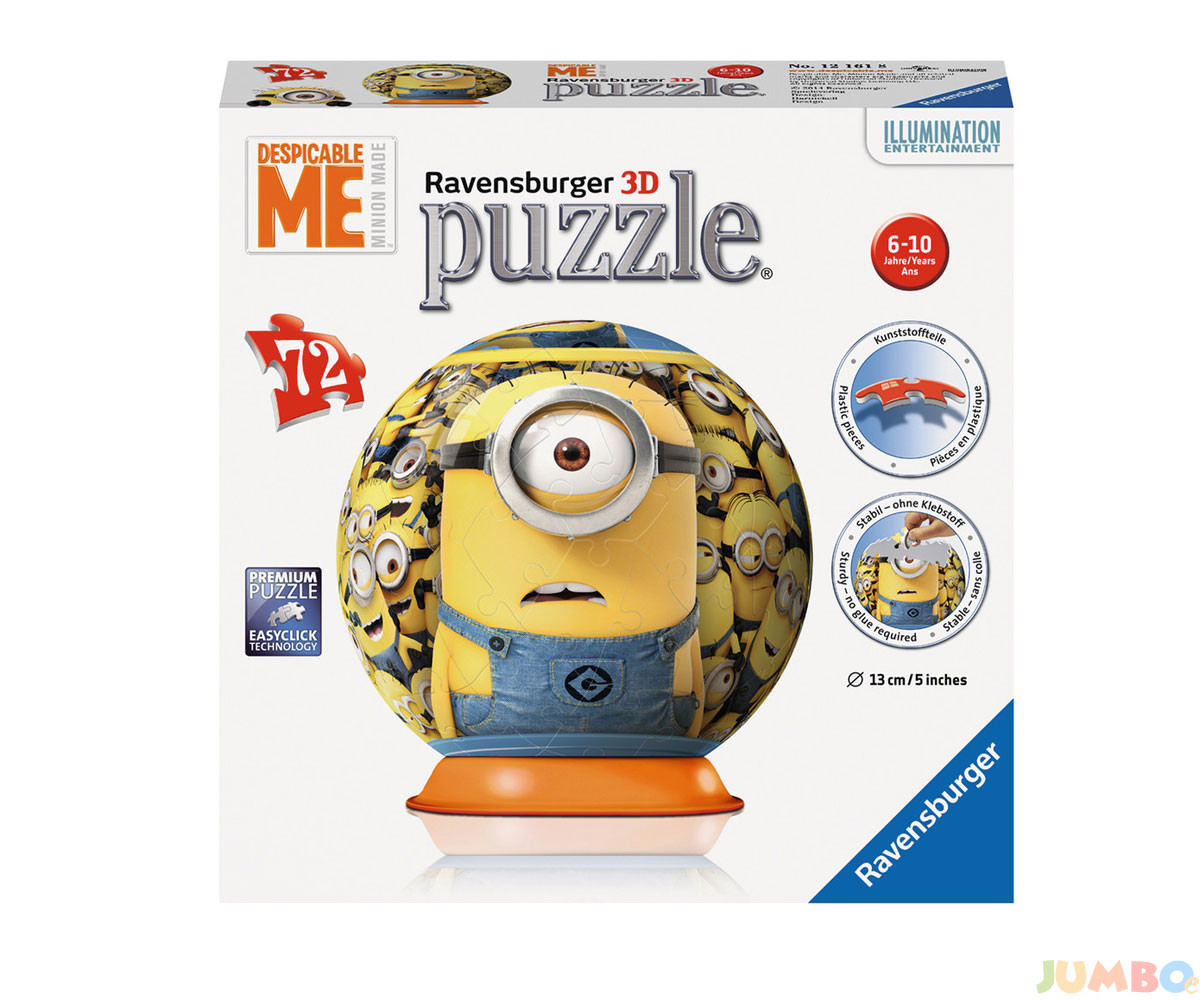 3D Пъзел Ravensburger 72 ел. – Миньоните