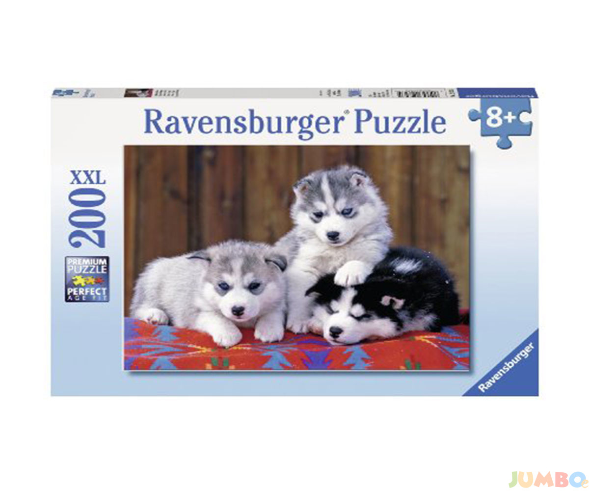 Пъзел Ravensburger 200 ел. – Малки кученца хъски