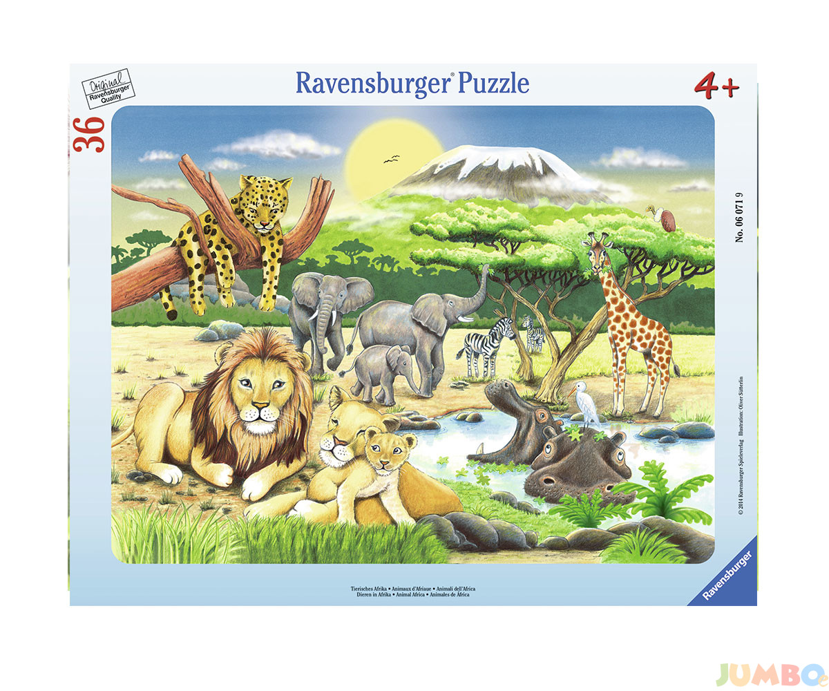 Пъзел Ravensburger 30-48 ел. – Животните в Африка
