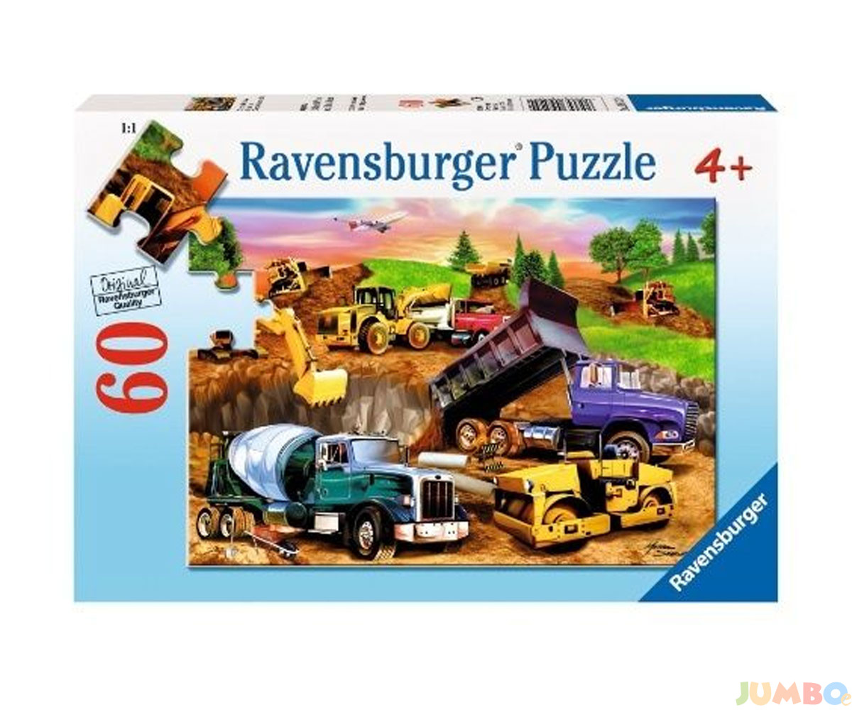 Пъзел Ravensburger 60 ел. – Строителна площадка