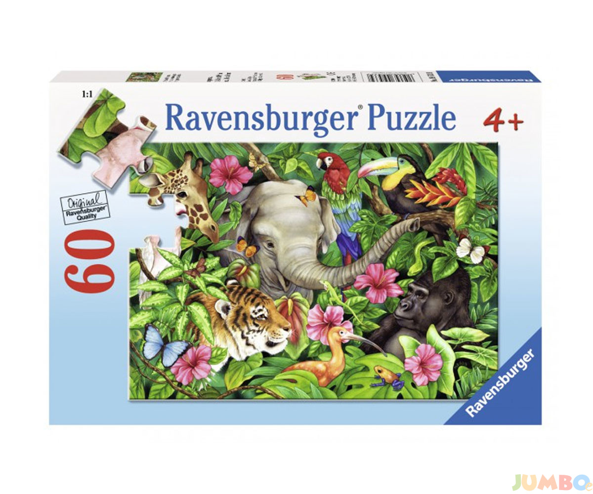 Пъзел Ravensburger 60 ел. – Животни в тропиците