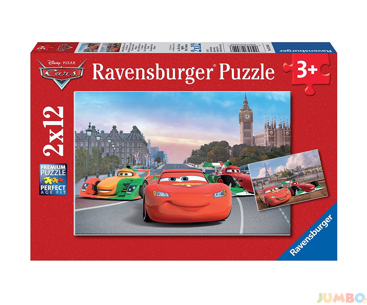 Пъзел Ravensburger 2х12 ел. – Колите Макуин и приятели