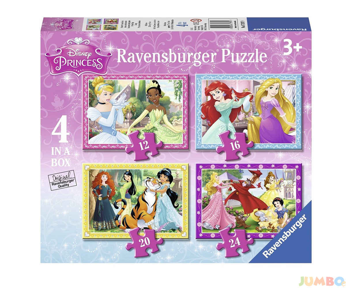 Пъзел Ravensburger 4-в-1 – Красиви принцеси
