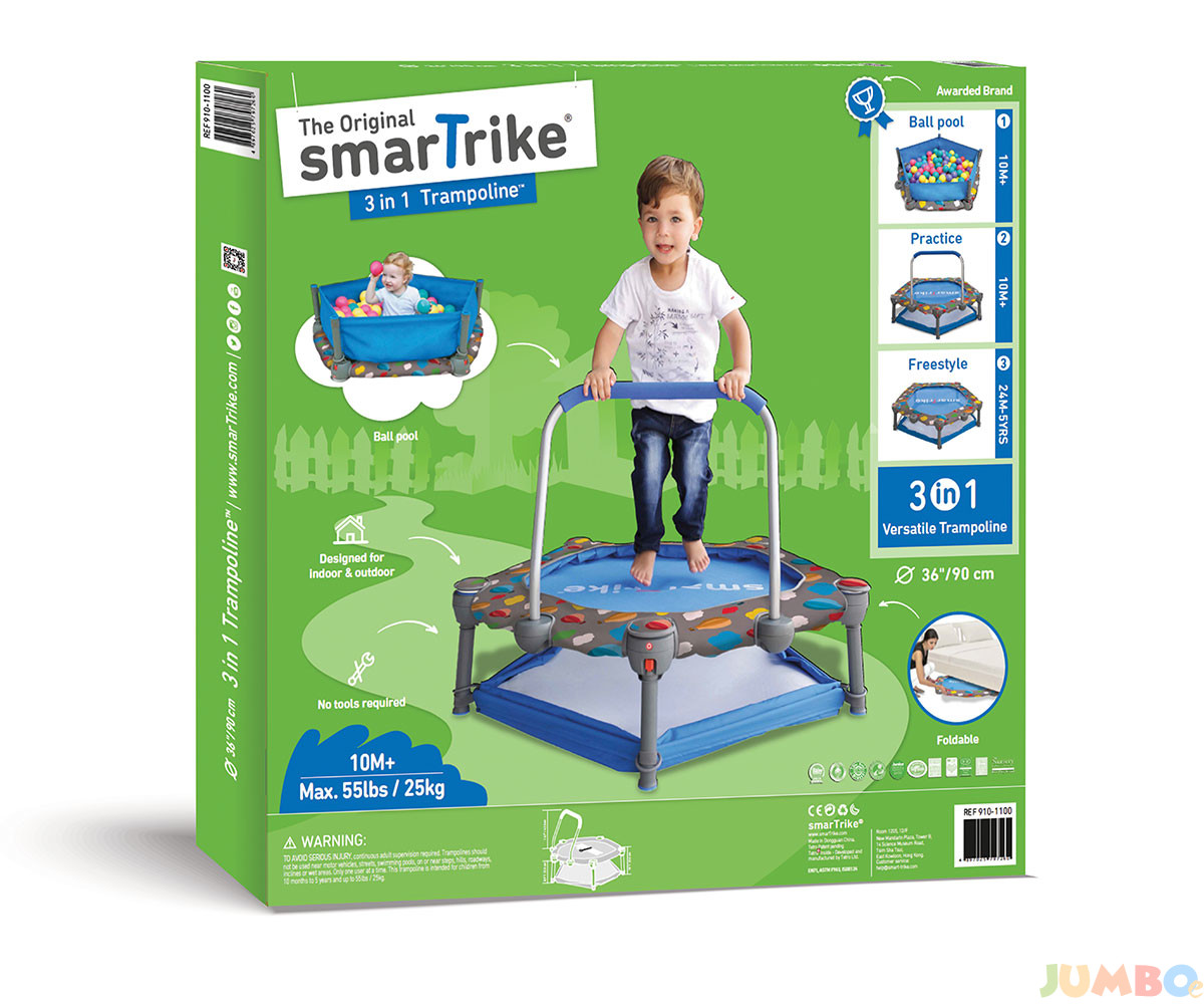 Трамплин 3-в-1 smarTrike, 90 см