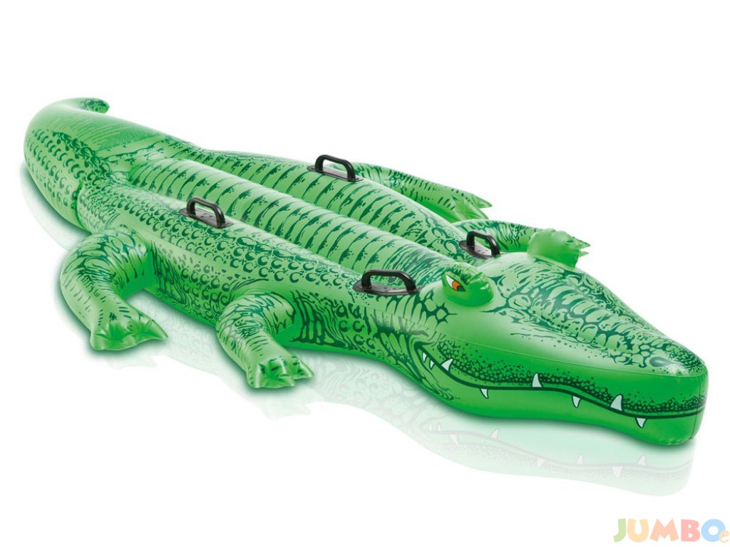 Надуваема играчка Алигатор INTEX Giant Gator Ride-on, голям