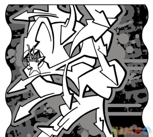Многофункционална кърпа за глава Lassig Twister Kids Graffiti