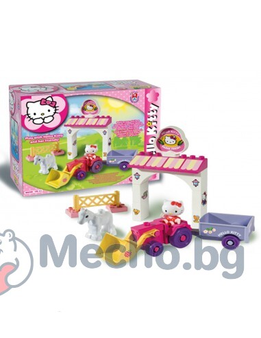 Конструктор за деца – мини ферма, Hello Kitty, Unico