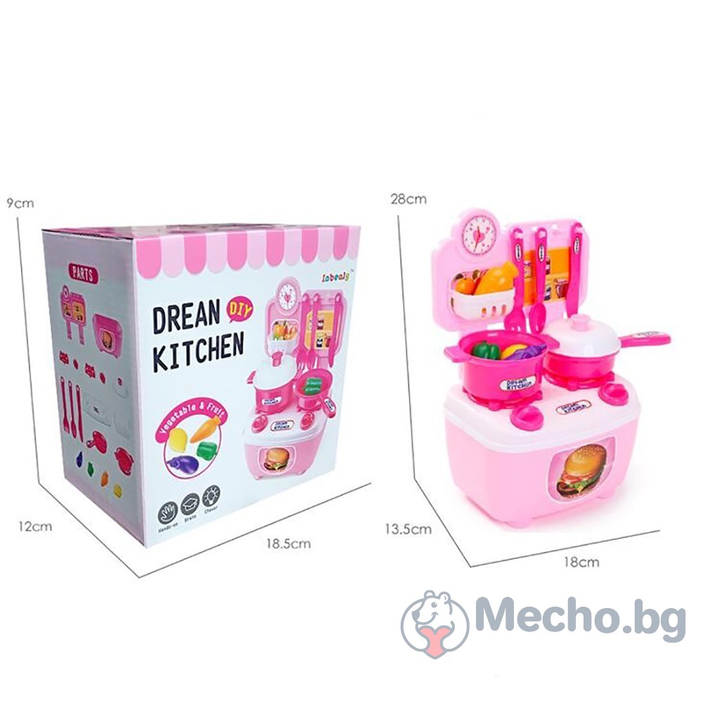 Мини кухня RT розова