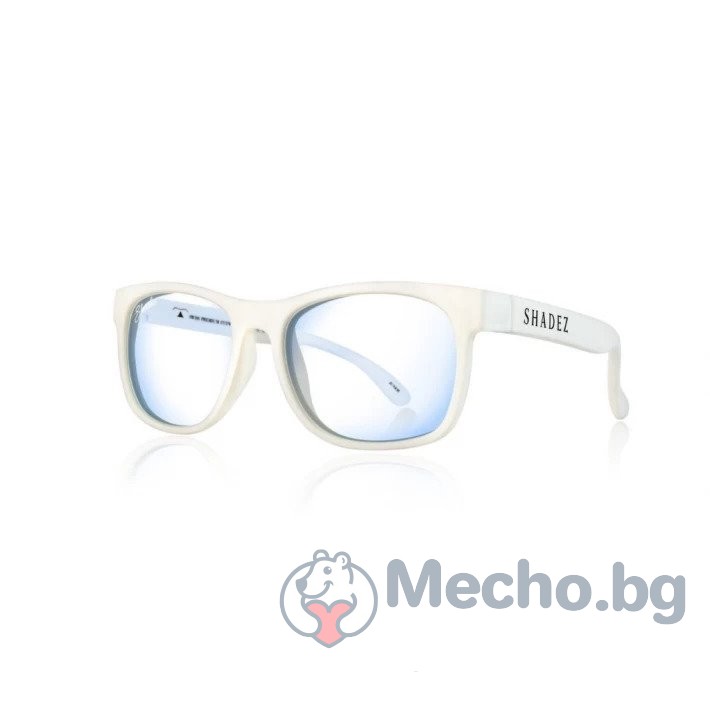 Детски очила за работа с компютър Shadez Blue Light 7+ години бели