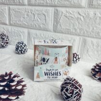 Коледна ароматна свещ в чаша Warm wishes