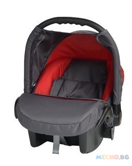 Кошче за бебета за кола Baby Merc Junior Twist графит и червено