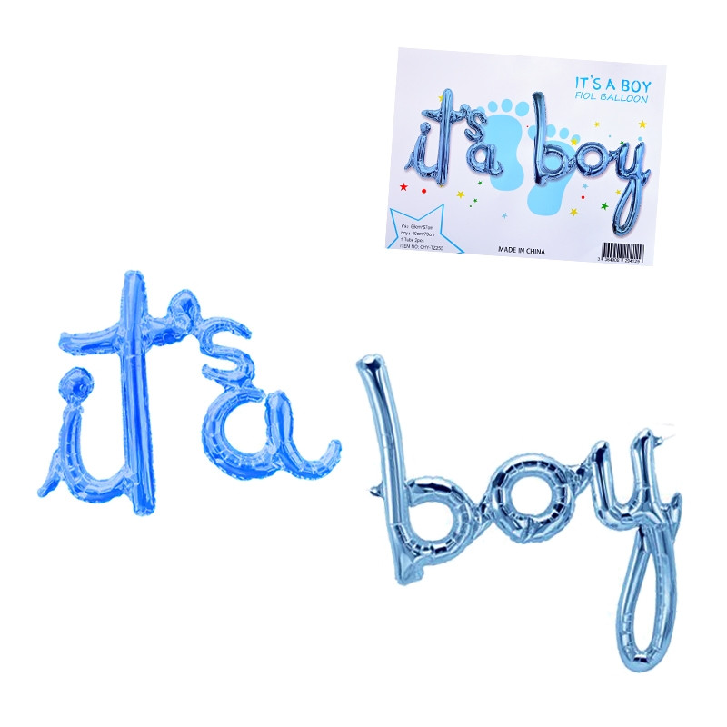 Балони надпис „It’s a Boy“ /син/