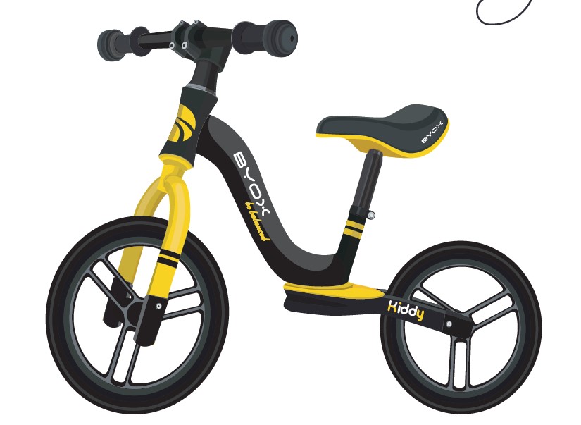 Велосипед балансиращ Kiddy жълт
