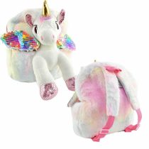 3D детска раничка за момиче "White Unicorn"