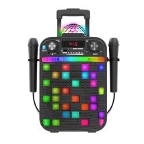 Караоке Bluetooth тонколона с 2 микрофона и LED лампа