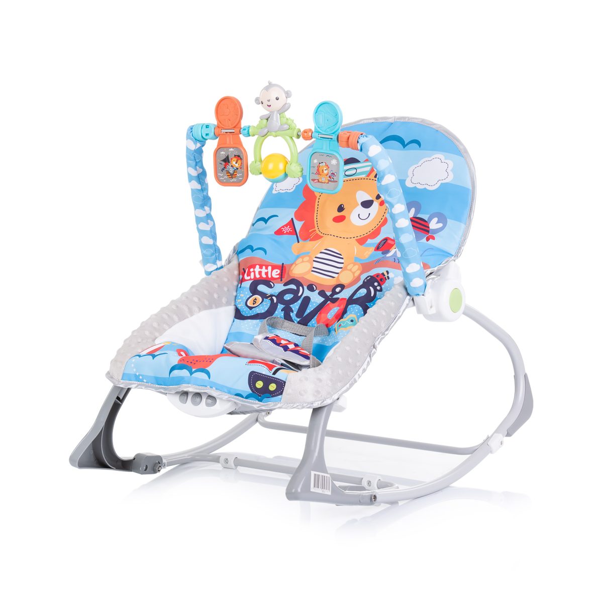 Музикален шезлонг „Baby Spa“син