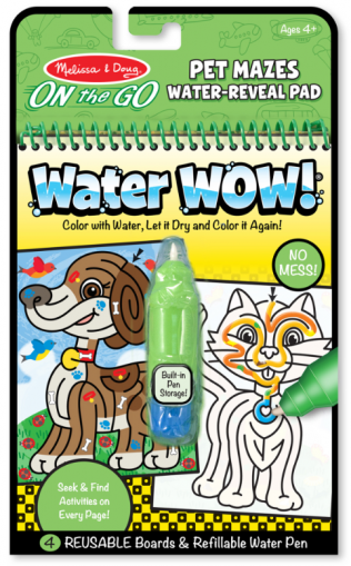 Melissa & Doug – Книжка за оцветяване на водна основа – Домашни любимци