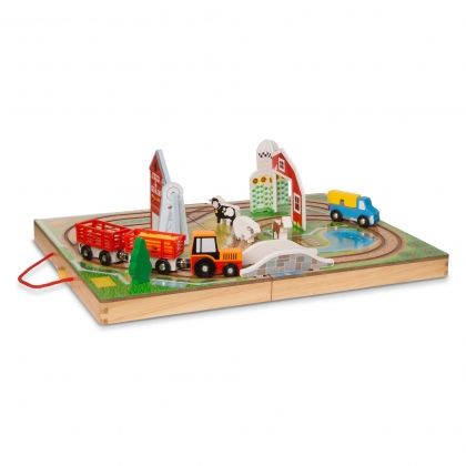 Melissa & Doug – Дървен комплект в куфарче – Ферма