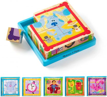 Melissa & Doug – Дървен пъзел с кубчета Blue's Clues and You