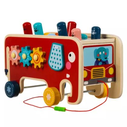 Детска образователна играч с чукче – слон – Kruzzel