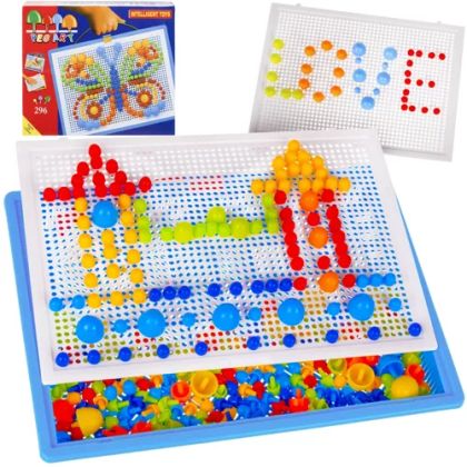 Пъзел мозайка с пинчета – 296 части – Iso Trade