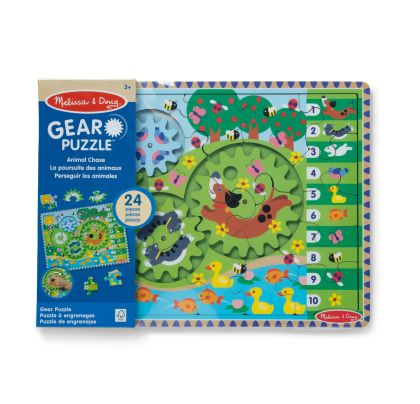 Дървен пъзел с животни – 24 части – Melissa & Doug