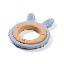 1076/03 Дървена и силиконова гризалка BUNNY