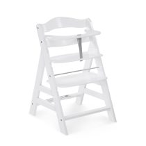 Дървен стол за хранене Alpha+B White