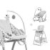 Стол за хранене Sit N Relax 3в1 Nordic Grey
