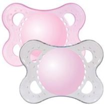 Залъгалка Crystal Soother Pink 0m+ 2 бр.