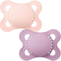 Залъгалка Nature Plain Matt Pink 0m+ 2бр