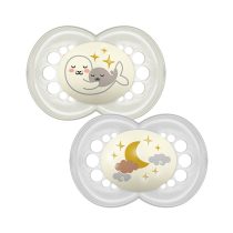 Залъгалка Night latex Soother 6m+ 2 бр.