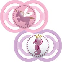 Залъгалка Perfect Soother розова 6m+ 2 бр. водно конче еднорог