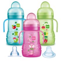 Чаша тренировъчна 2в1 200ml син