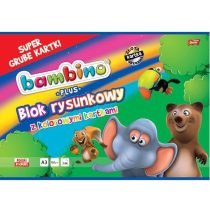 Блок за рисуване Bambino А3 цветни 16 л. слон