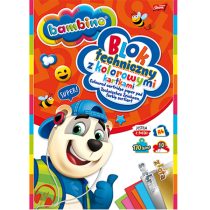 Техническа хартия Bambino А4 цветни 10 л. мечка