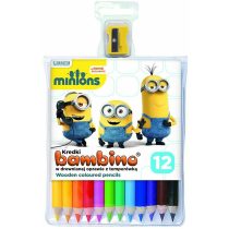 Цветни моливи 12 броя Minions