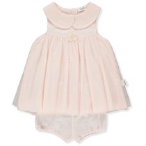 K4395 Рокля с гащички PEARL розов 6-9M 74CM